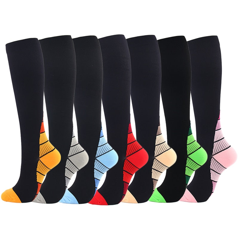 Unisex Compression Socks in 7 Colors